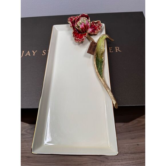 $695 Jay Strongwater Calista Tulip Tray - Picture 7 of 15